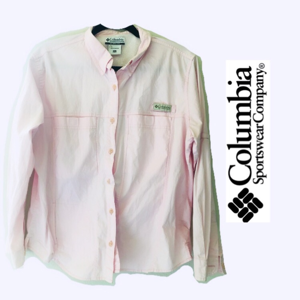 Columbia XL Women’s pink fishing shirt